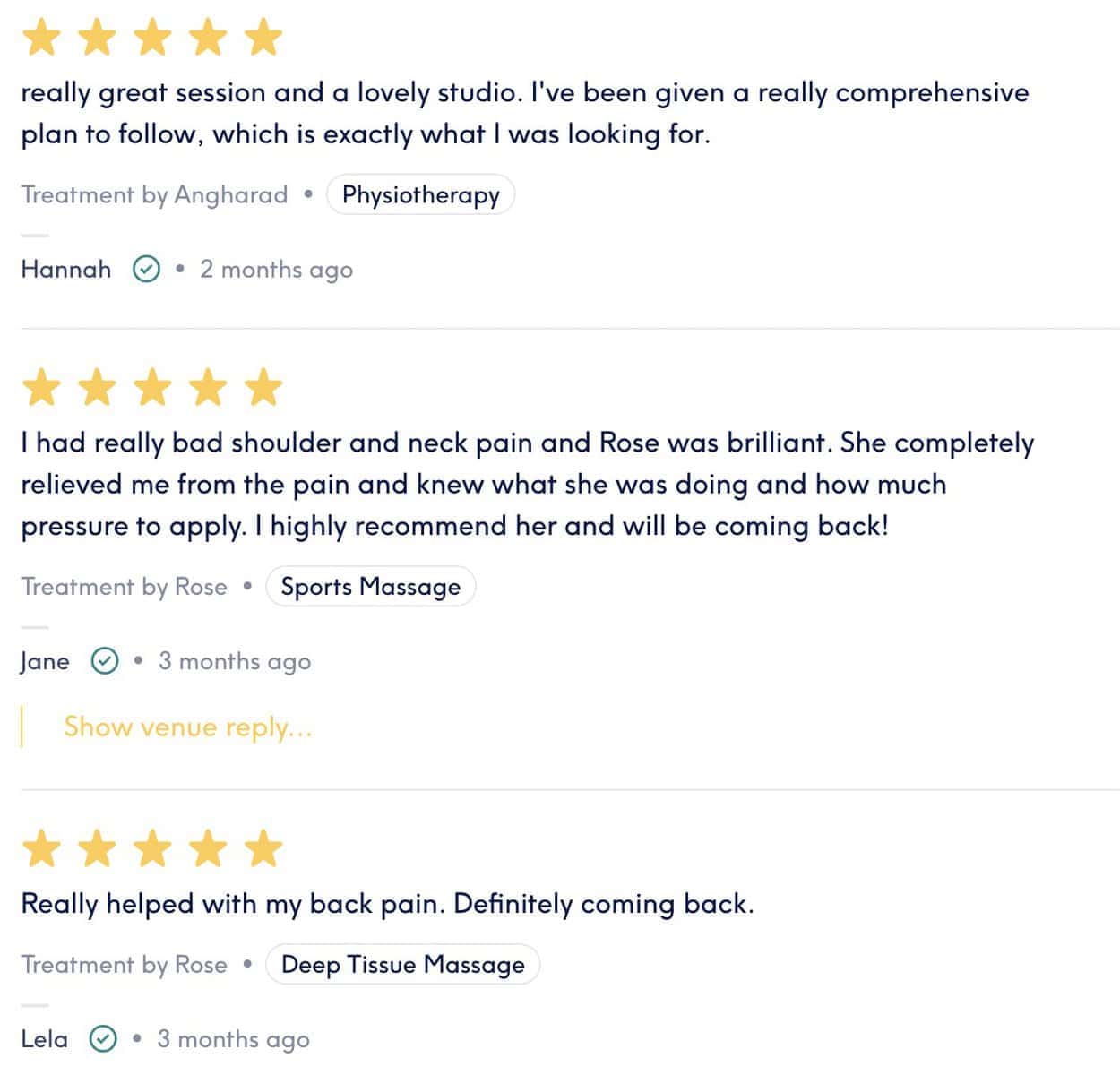 treatwell physio review