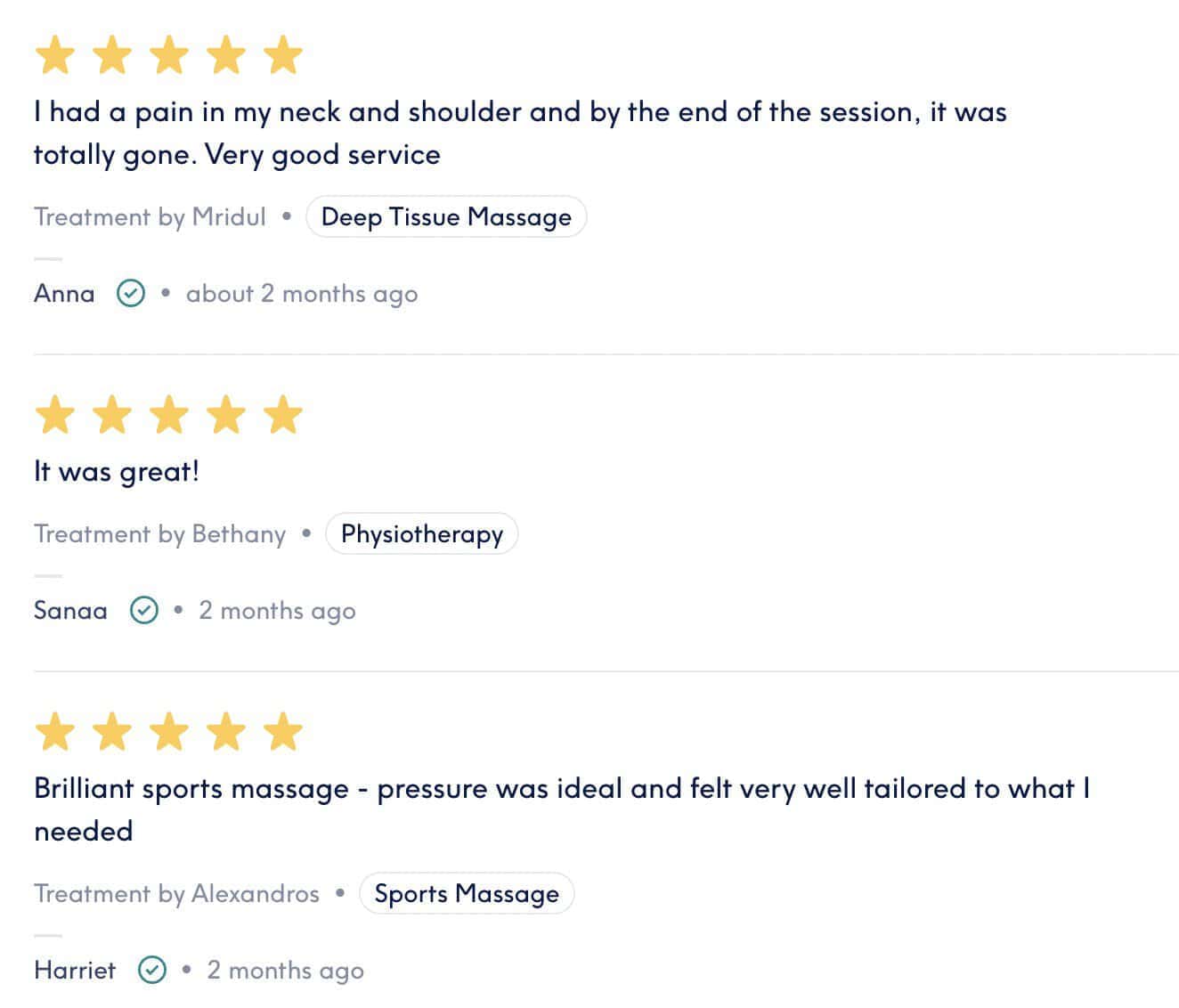 treatwell physio review