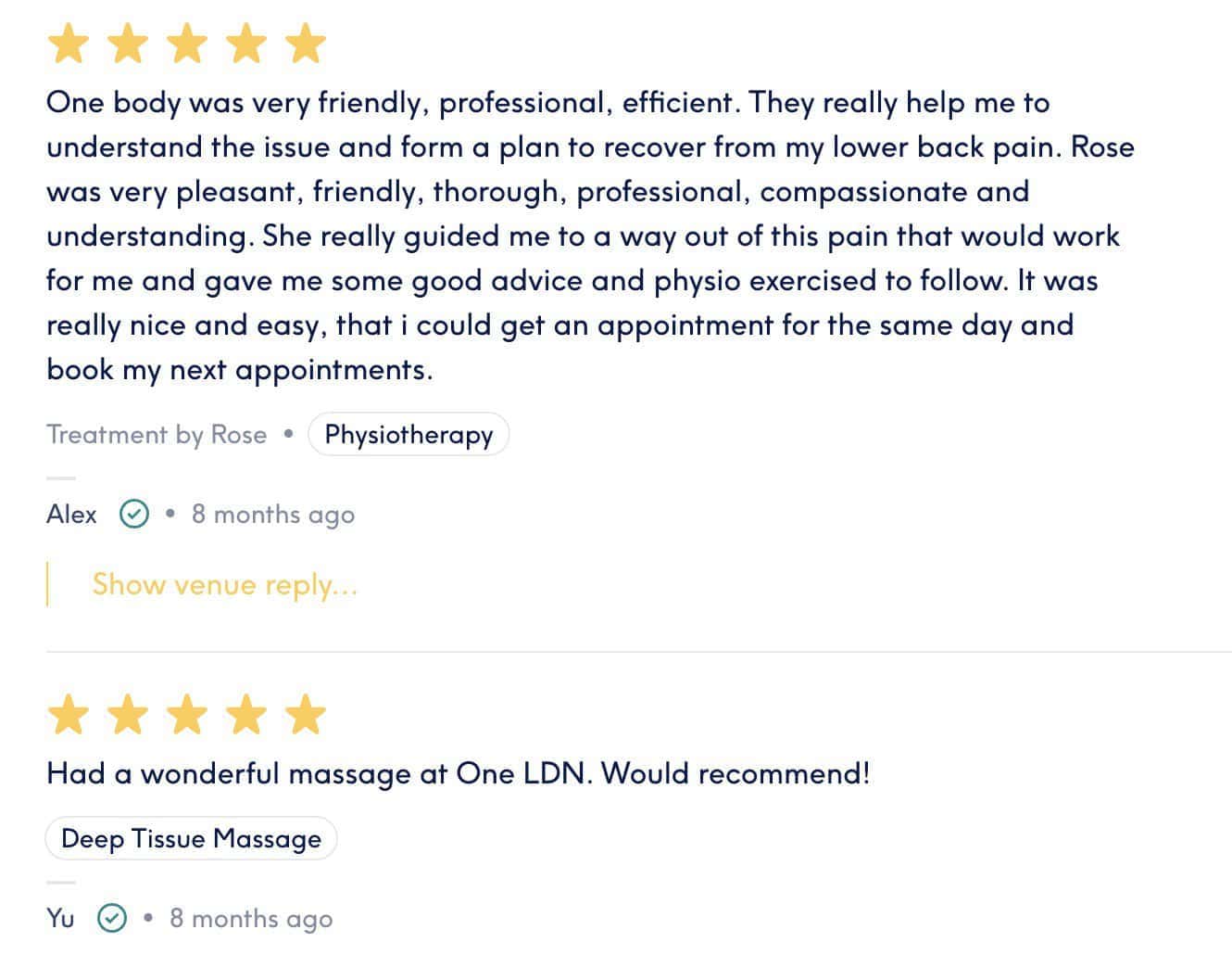 treatwell physio review