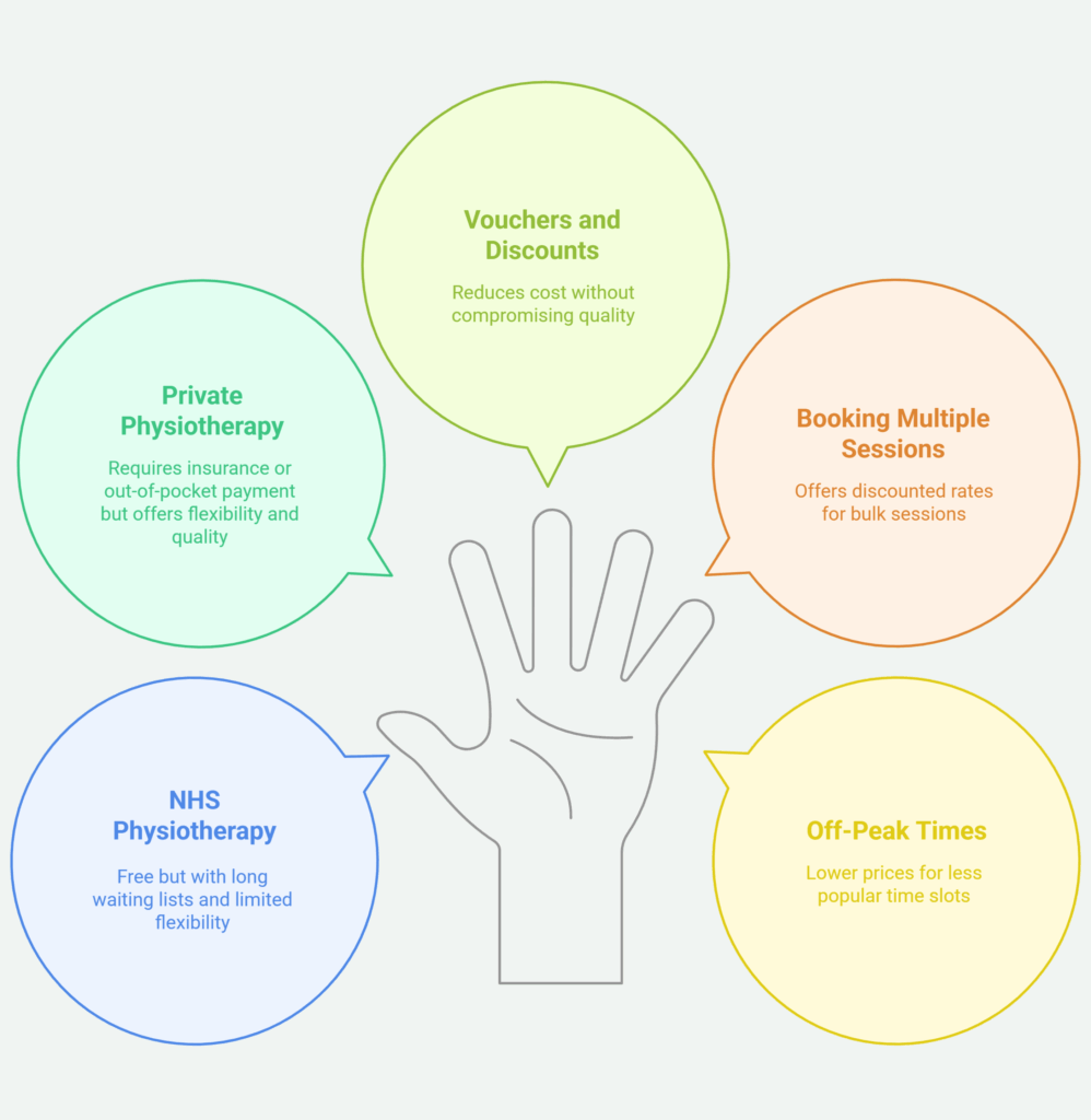 Ways to reduce physiotherapy cost in London explained visually
