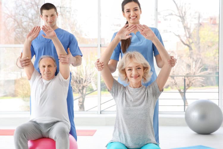 London physiotherapists helping seniors improve arm mobility together - One Body LDN London physiotherapists helping seniors improve arm mobility together