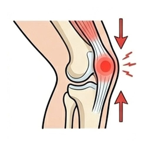 Ligament-Injury with red spot indicate pain